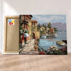 Peinture Par Numéros Peinture Numéro Ville De Lago