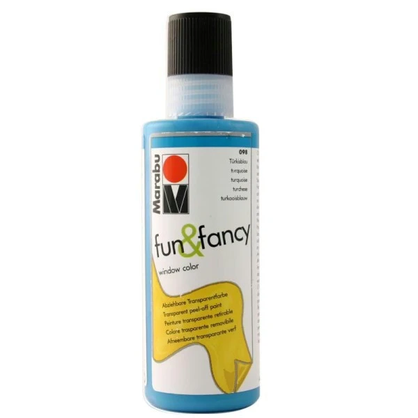 Marabu Peinture Window Color Window Color Fun & Fancy Turquoise 80 Ml 3 Marabu Peinture Window Color Window Color Fun & Fancy Turquoise 80 Ml